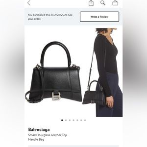 Balenciaga hourglass bag